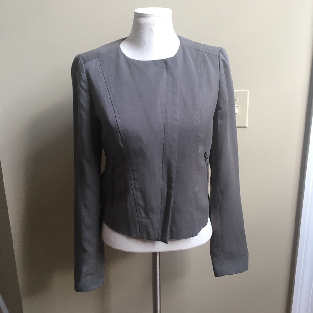 LOFT Olive Green Light Weight Moto Style Blazer
